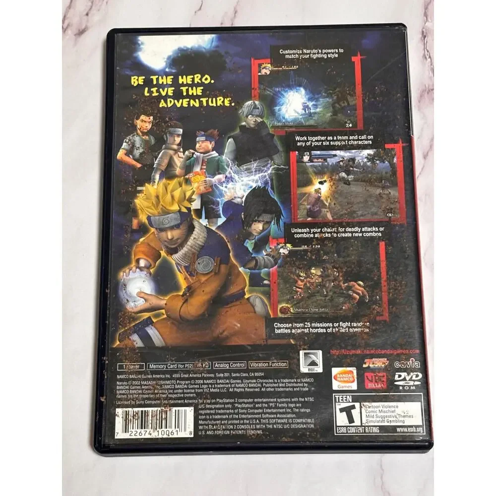 Naruto Uzumaki Chronicles 2 - PlayStation 2 No Manual Tested PS2